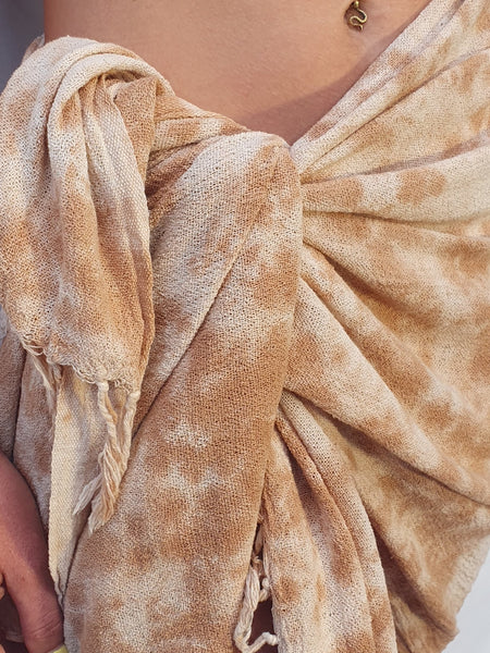 Dream Sarong In Cinnamon Tie-Dye OS