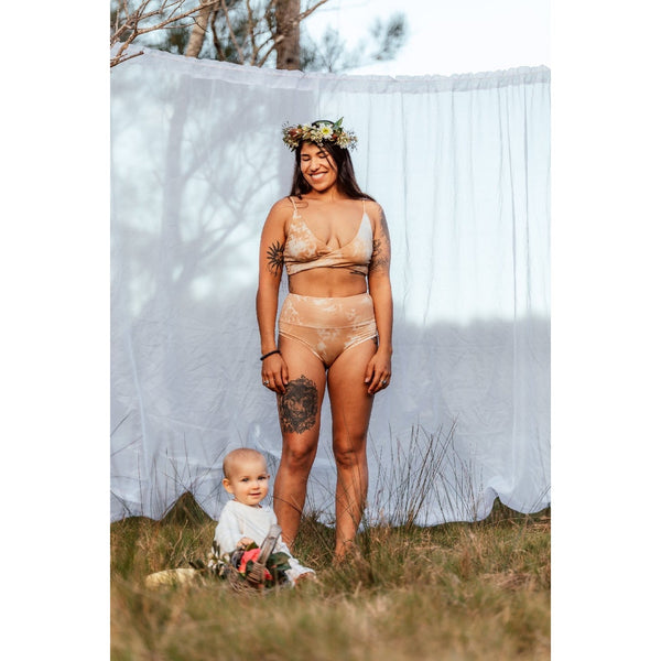 Harmony Bralette in Moringa Sand Thin Straps